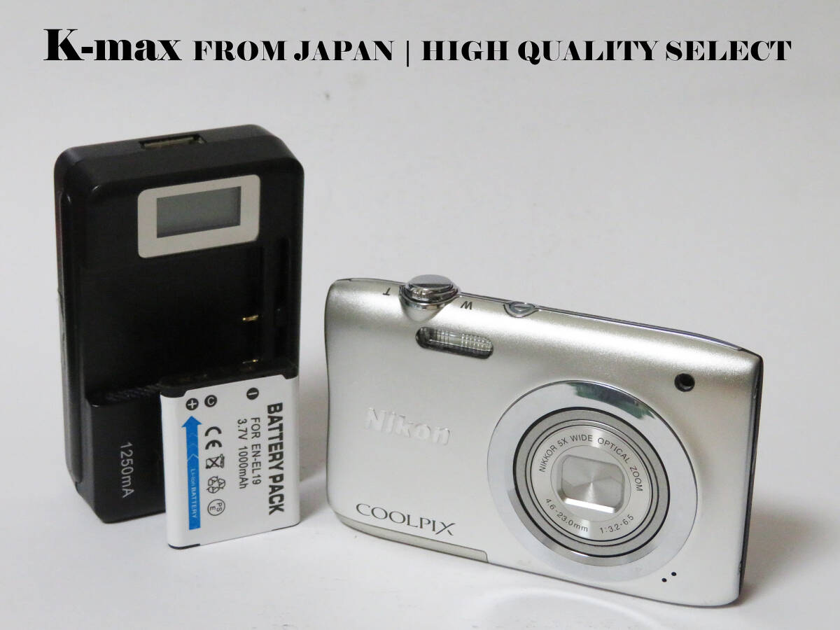 【極上美品】 Nikon Coolpix A100 Silver 正常動作品 [Top Mint] Y2K Compact Digital Camera #5065