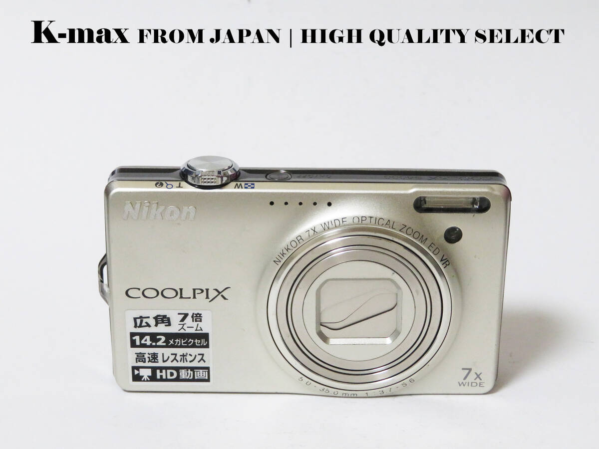 ジャンク品 【極上美品】 Nikon Coolpix S6000 Silver 正常動作品 [Top Mint] Y2K Compact Digital Camera #5101