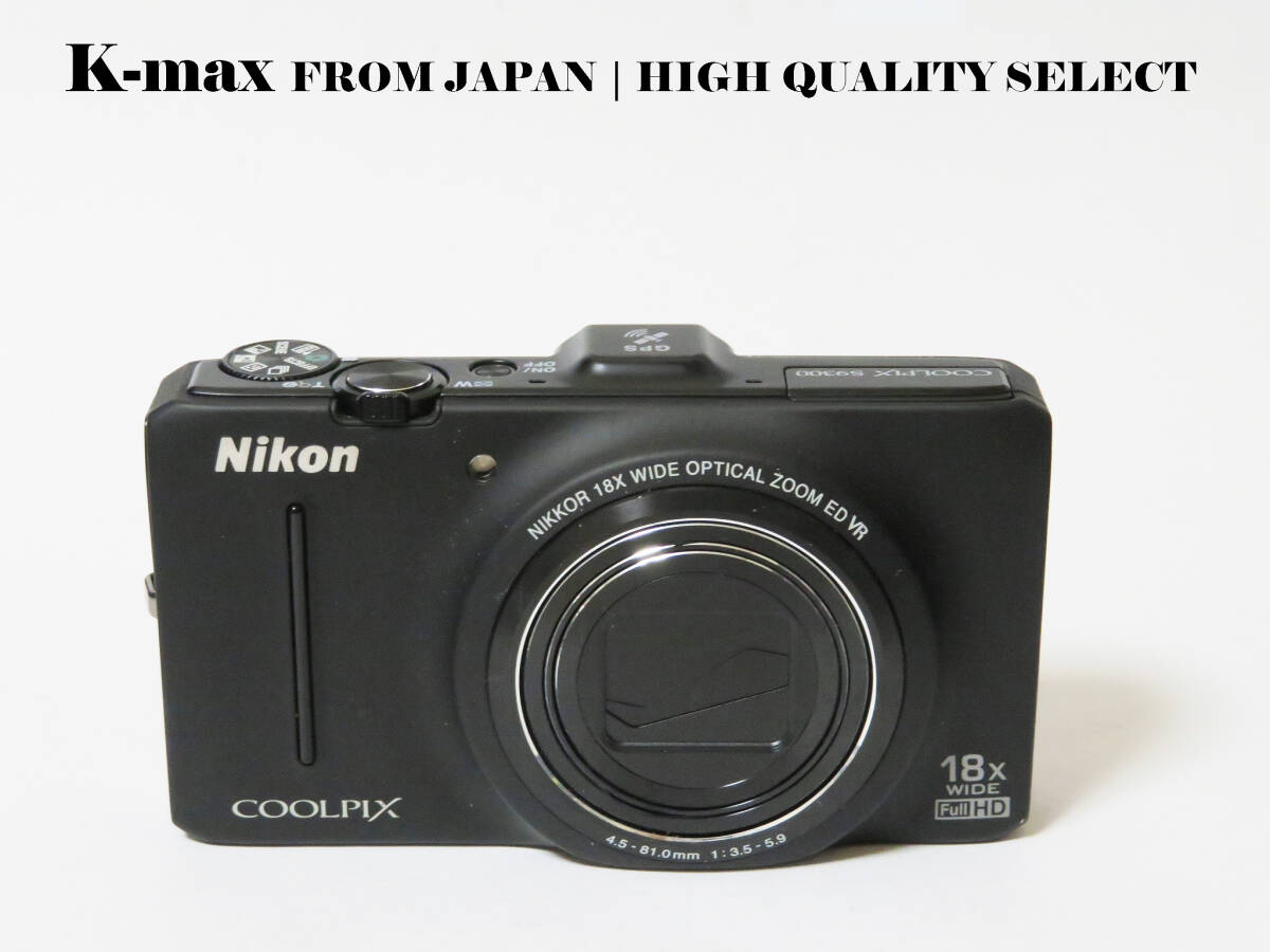 訳あり品 【極上美品】 Nikon Coolpix S9300 Black 正常動作品 [Top Mint] Y2K Compact Digital Camera #5103