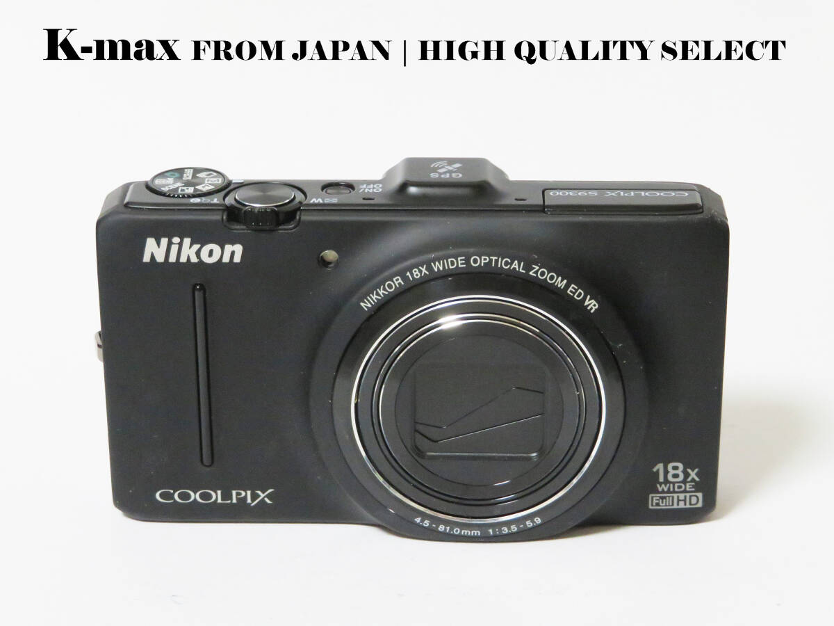 訳あり品 【極上美品】 Nikon Coolpix S9300 Black 正常動作品 [Top Mint] Y2K Compact Digital Camera #5122