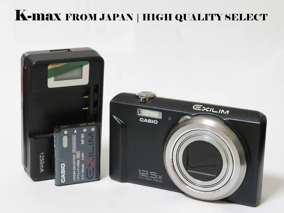 【極上美品】 Casio Exilim EX-ZS100 Black 正常動作品 [Top Mint] Y2K Compact Digital Camera #5209