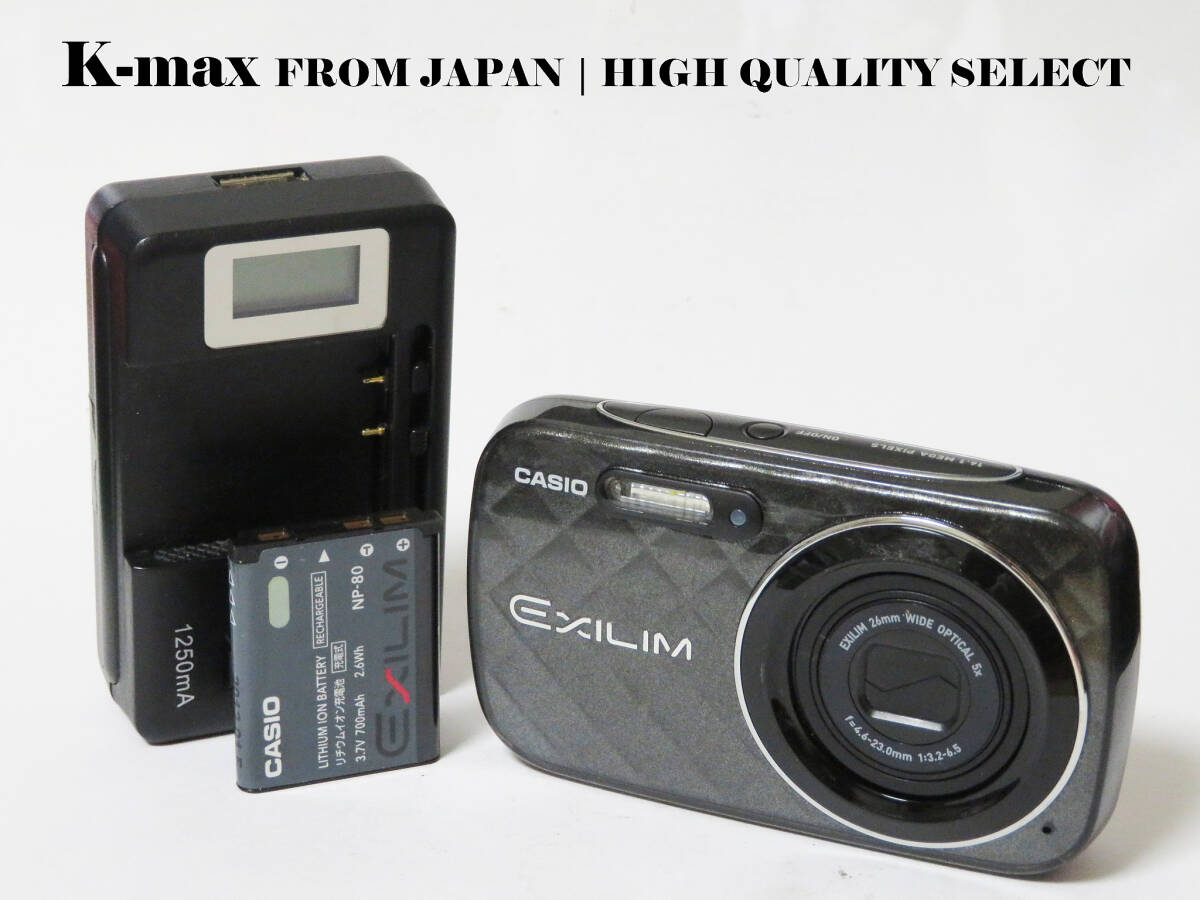 【極上美品】 Casio Exilim EX-N10 Black 正常動作品 [Top Mint] Y2K Compact Digital Camera #5214