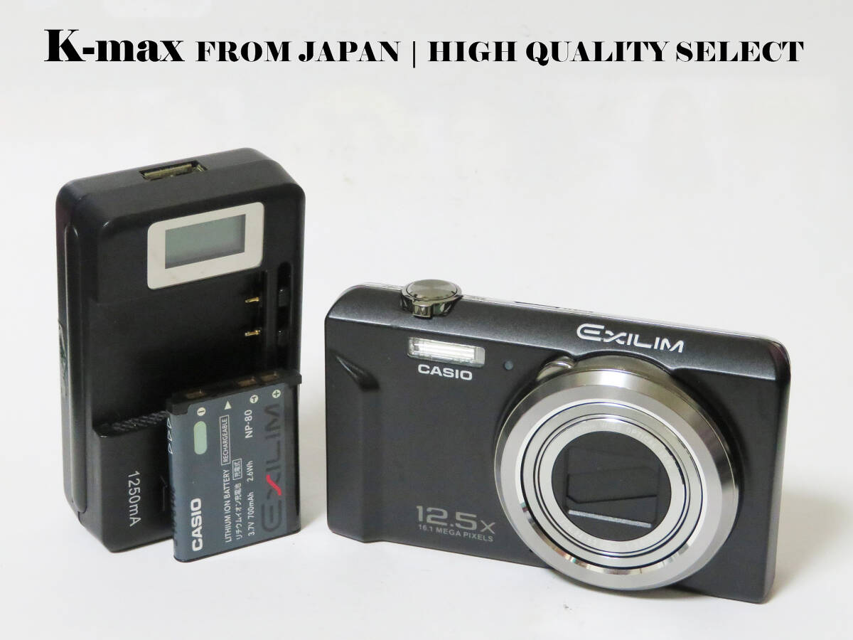 【極上美品】 Casio Exilim EX-ZS160 Black 正常動作品 [Top Mint] Y2K Compact Digital Camera #5224