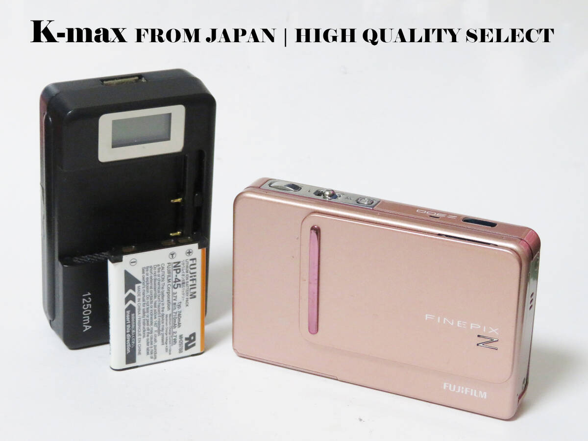 【極上美品】 Fujifilm FinePix Z300 Pink 正常動作品 [Top Mint] Y2K Compact Digital Camera #5350