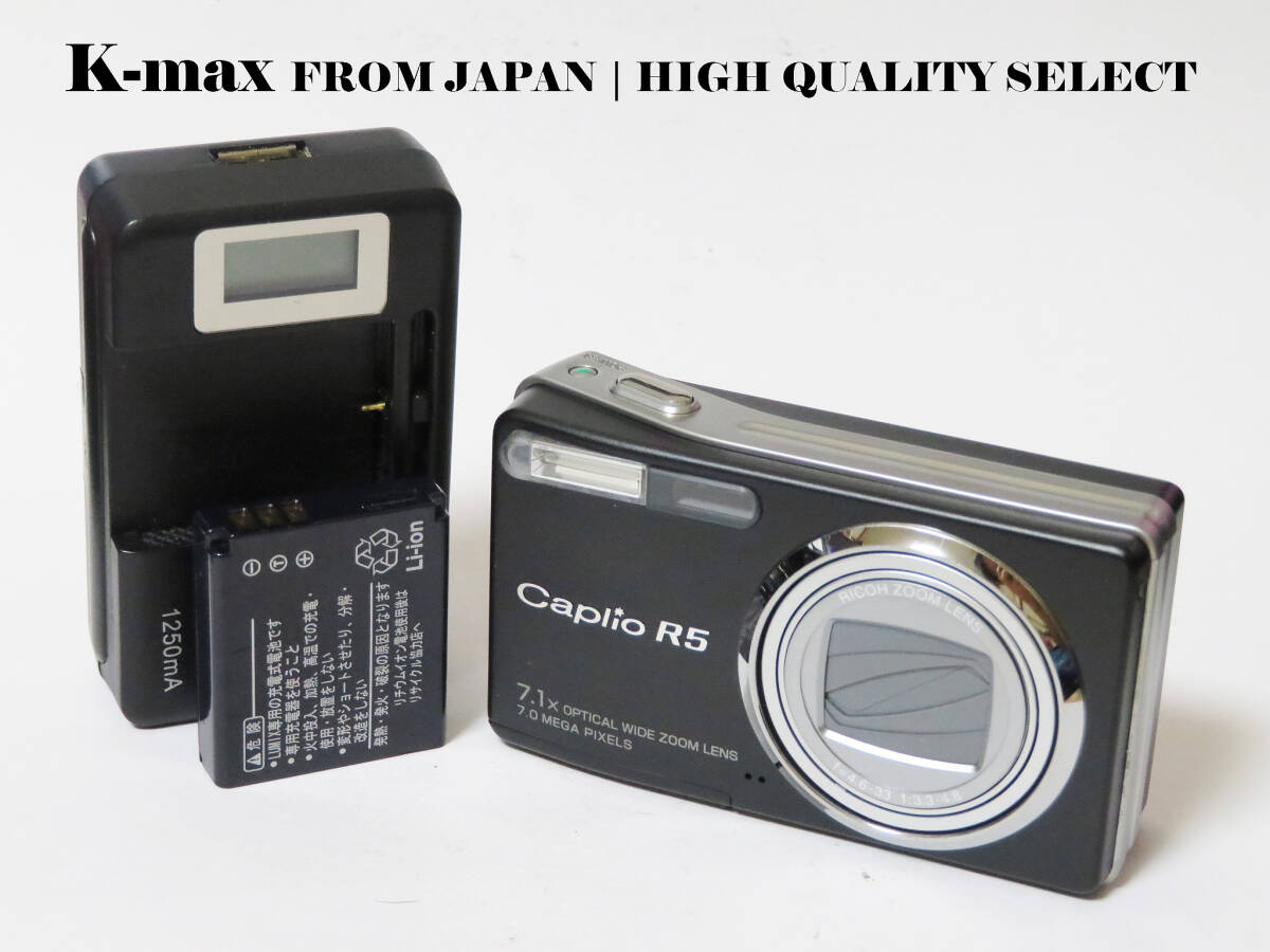 【極上美品】 RICOH Caplio R5 Black 正常動作品 [Top Mint] Y2K Compact Digital Camera #5365