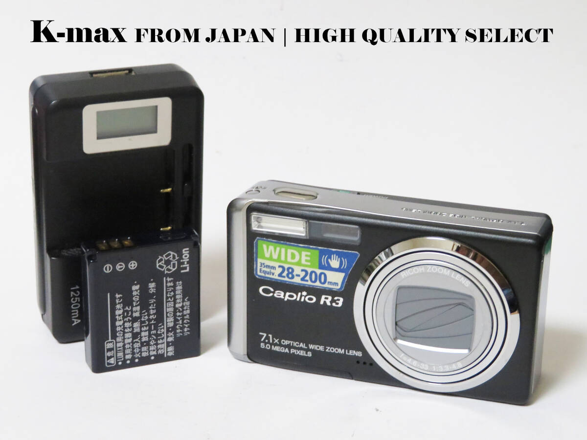 【極上美品】 RICOH Caplio R3 Black 正常動作品 [Top Mint] Y2K Compact Digital Camera #5368