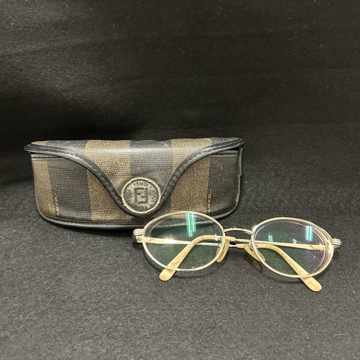 ★☆ FENDI　フェンディ メガネ　眼鏡　 FE-7105 　ゴールド カラー　度入り　日本製 #18786A☆★