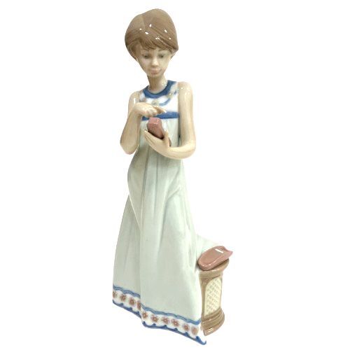 ■【LLADRO/リヤドロ】Calling a Friend 友達への電話 磁器人形 陶器 置物 フィギュア★15482