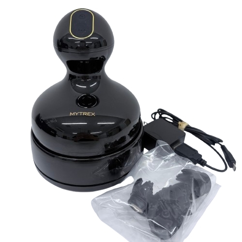▲【MYTREX/マイトレックス】MT-EHS20B EMS ヘッドスパ 通電〇 ブラック 頭皮 ボディ フェイス ケアマッサージ器 スキンケア★