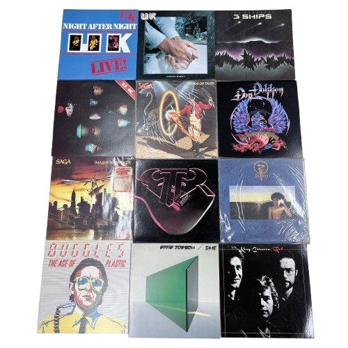 ▲【レコードまとめ】計12枚 U.K./ジョンアンデルセン/Saga/STR/Zeno/TheBuggles/Eddie Jobson/キングクリムゾン 等 ロック 洋楽★6613
