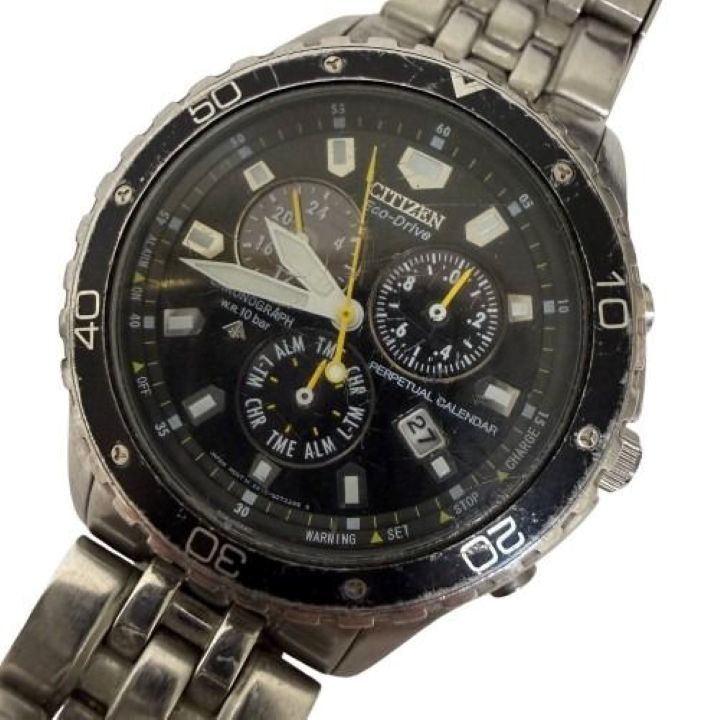 ♪【CITIZEN/シチズン】Eco-Drive/エコドライブ E812-S045410 PROMASTER/プロマスター GN-4-S 腕時計 クロノグラフ ソーラー メンズ★19165