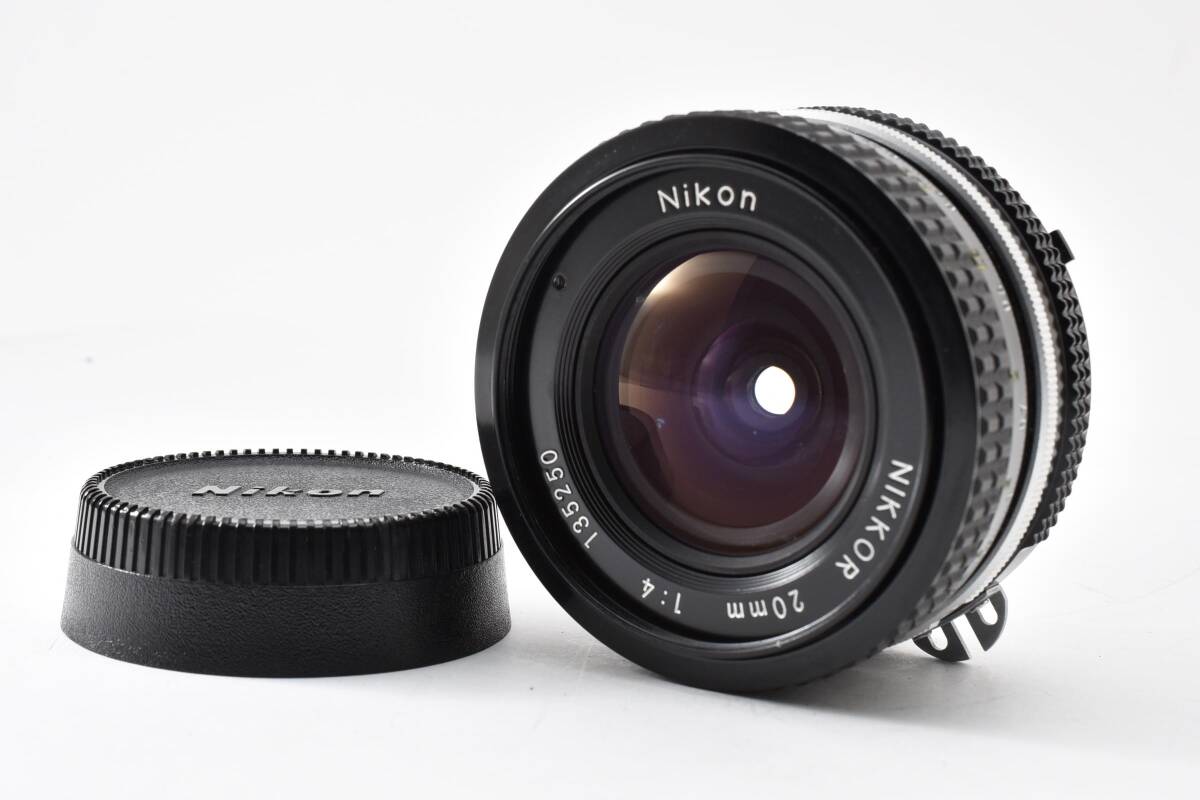 #5496 【訳あり】 Nikon Ai NIKKOR 20mm F4 ニコン 超広角 オールドレンズ 単焦点 ★カビ・くもりあり現状品★