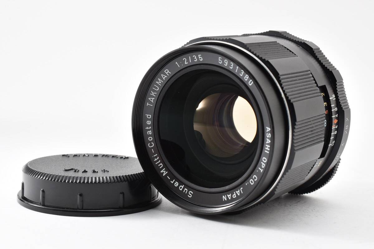 #5498 PENTAX Super-Multi-Coated TAKUMAR 35mm F2 M42 ペンタックス オールドレンズ ★黄変・カビ・くもりあり★