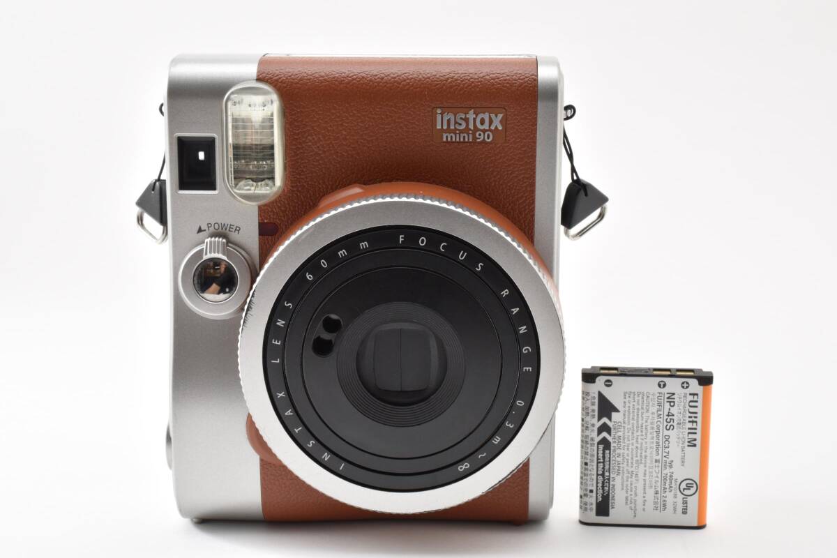 #5506 【訳あり動作品】 FUJIFILM instax mini 90 ネオクラシック ブラウン チェキ ★撮影OK・実用ベースに★