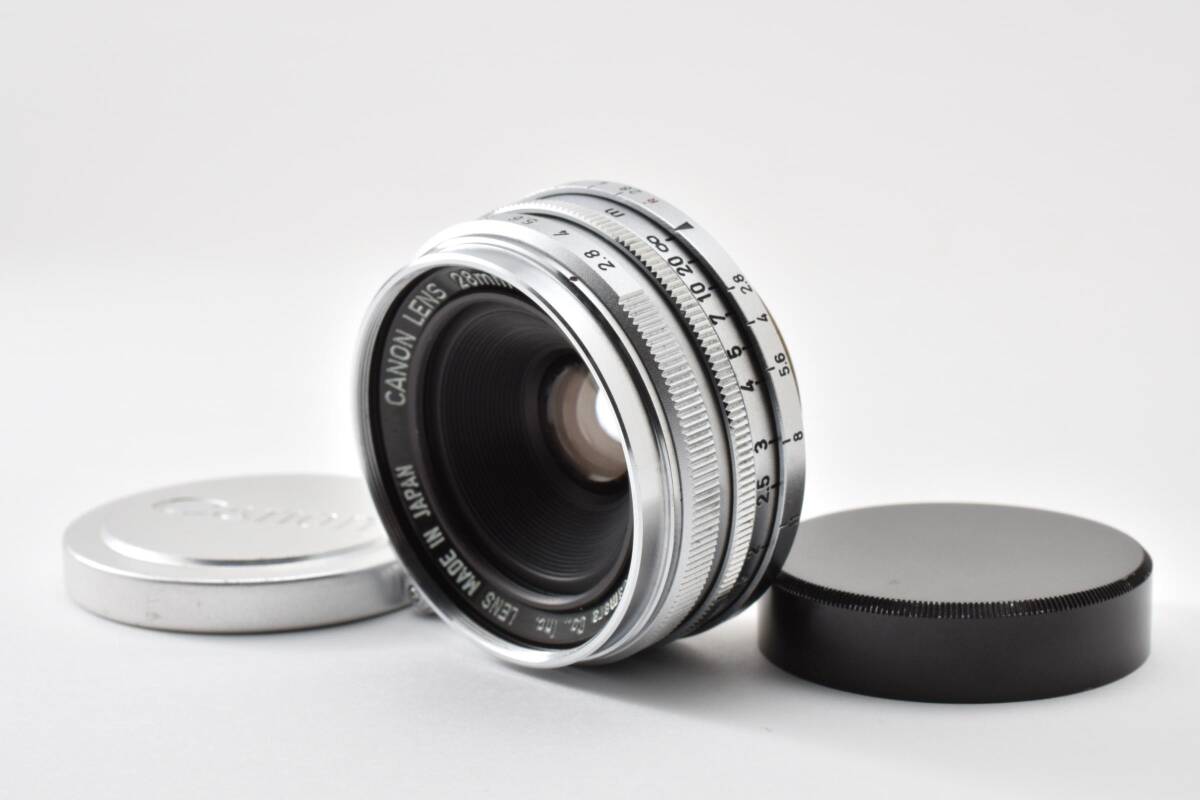 #5517 【動作良好】 Canon 28mm F2.8 Lマウント キヤノン 広角 オールドレンズ ★ライカL39/実用品★