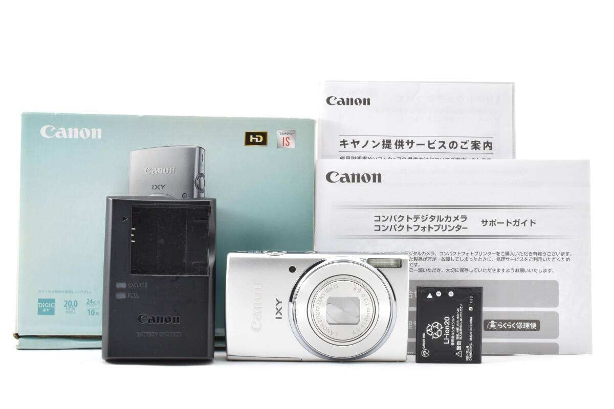 #5519 【元箱・付属品完備】 CANON IXY 140 シルバー キヤノン デジタルカメラ コンデジ ★動作良好・実用品★