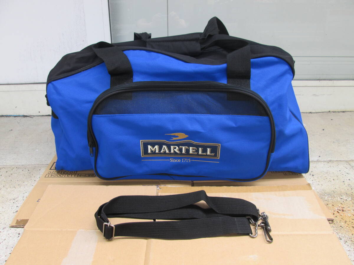 (37)☆MARTEL マーテル ノベルティ 非売品 ボストンバッグ スポーツバッグ 青 ブルー サイズ約25×65×27cm　　 