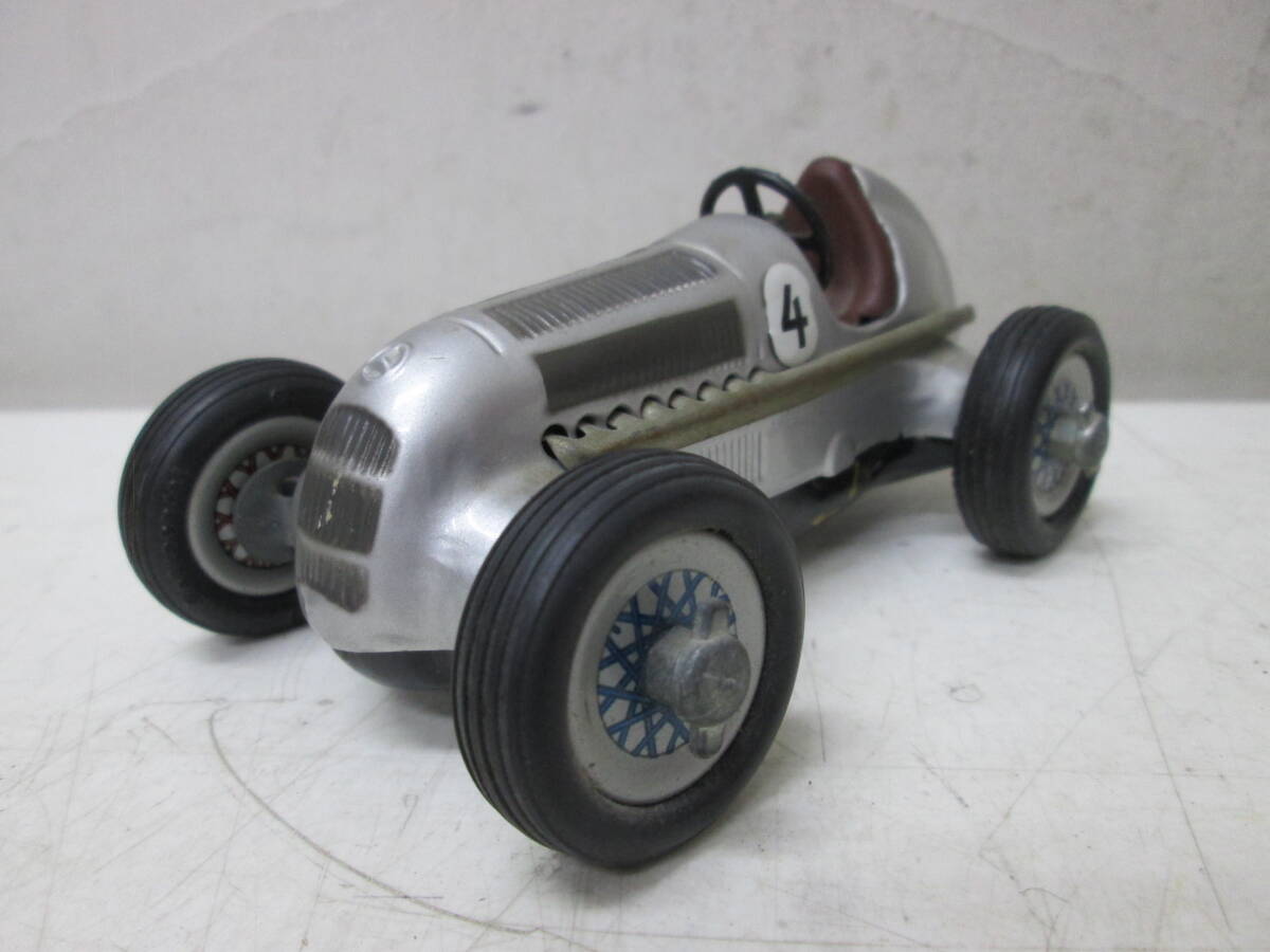 (38)☆シュコー Schuco Studio 1050 ブリキ ミニカー ドイツ製 昭和レトロ Mercedes Grand Prix メルセデス グランプリ 動作確認済み　　 