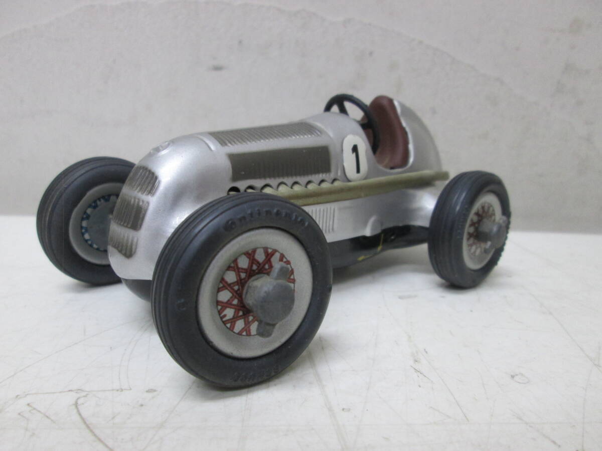(38)☆シュコー Schuco Studio 1050 ブリキ ミニカー ドイツ製 昭和レトロ Mercedes Grand Prix メルセデス グランプリ 動作確認済み　　 