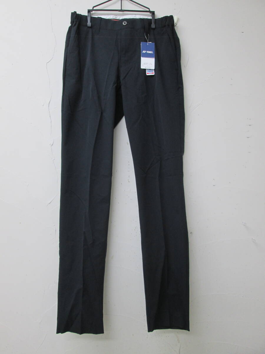 (38)♪ヨネックス YONEX メンズ ノータックパンツ ストレッチ GWS4178 サイズL ブラック 黒 タグ付き 未使用 春夏物　　　 