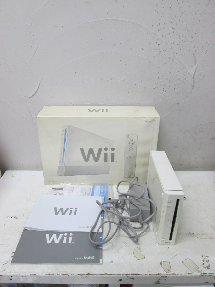 (39)♪Wii 本体 RVL-001 起動・ディスク取出し確認済み 付属品欠品