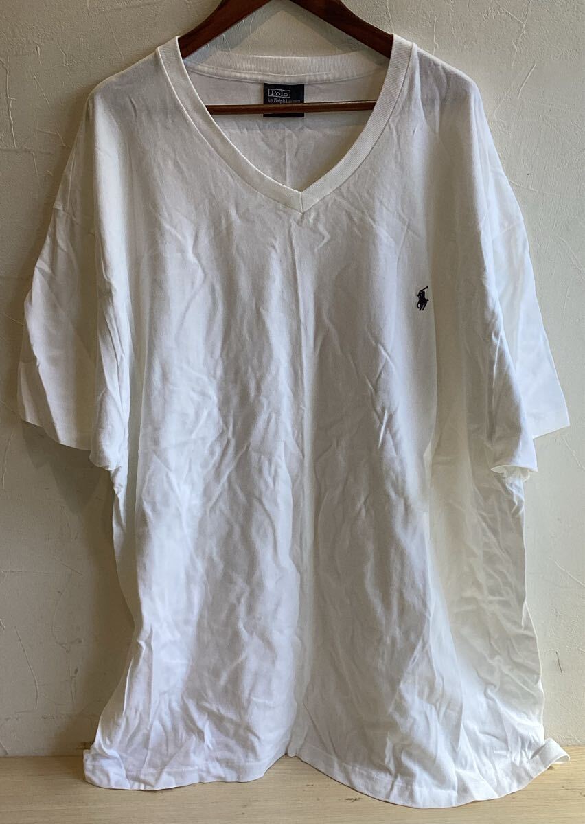 Polo Ralph Lauren ポロラルフローレンVネック　Tシャツ　 Vネック Tシャツ 半袖 半袖Tシャツ　サイズ3L 【23647（34）】（8）
