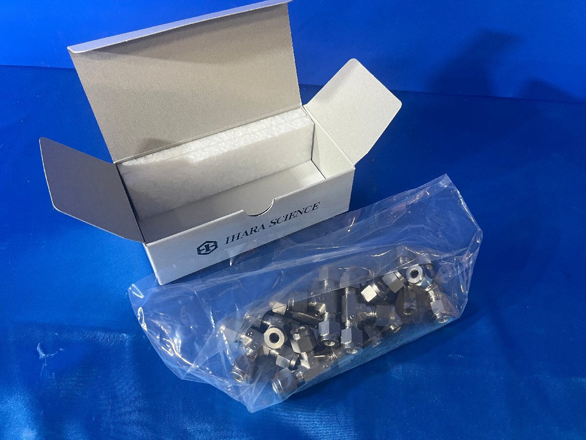 3470-7【イハラサイエンス】ダブルフェルールタイプチューブ継手 ユニオンティー DTA　型番：DTA4SS　※新品未使用品