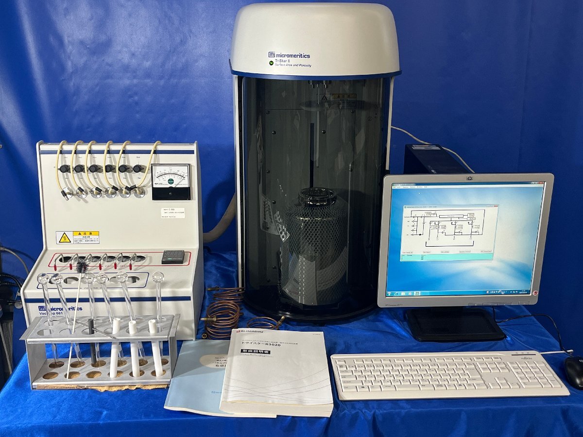 3981【SHIMADZU / 島津製作所】自動比表面積・細孔分布測定装置　型番：TristarⅡ