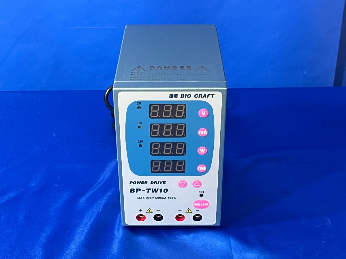 3939【BIO CRAFT / バイオクラフト】電気泳動用電源装置　型番：BP-TW10