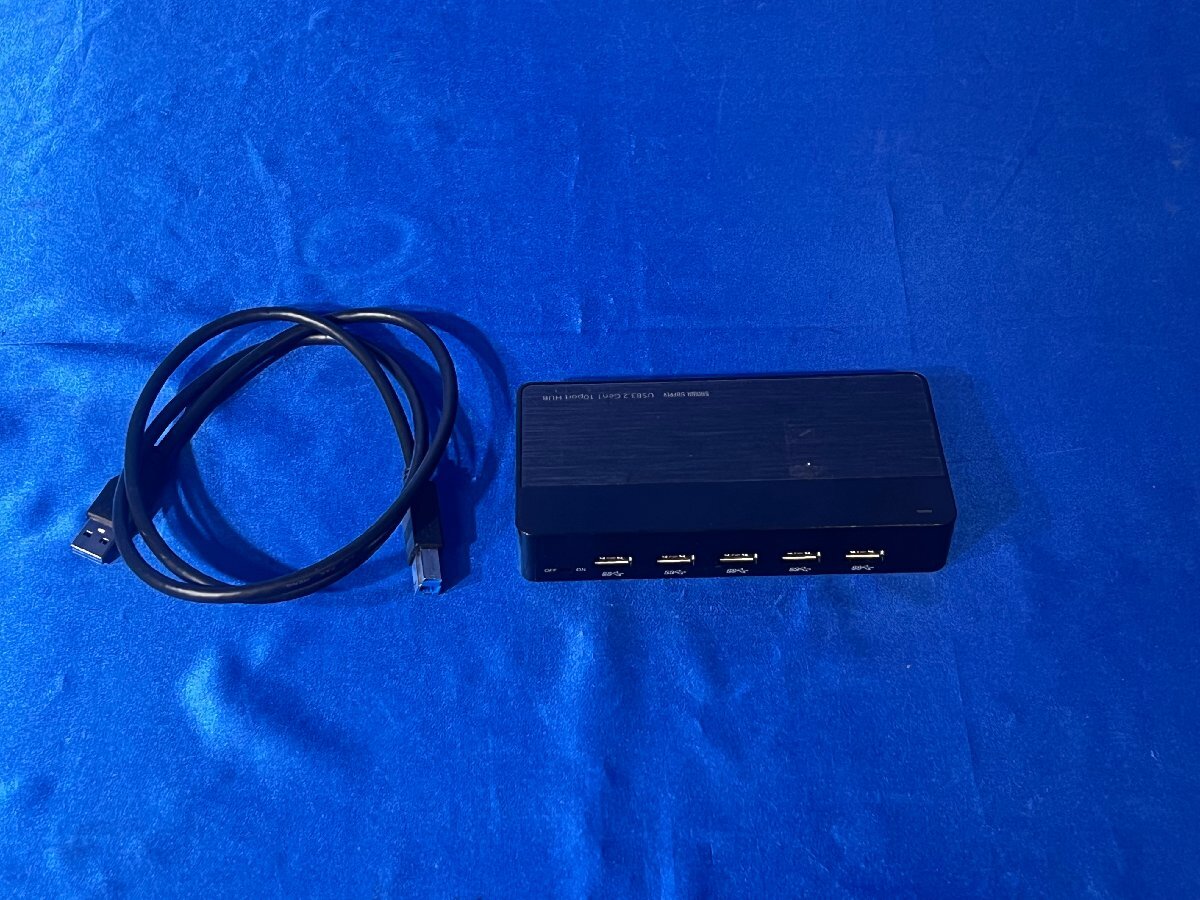 4118【SANWA SUPPLY / サンワサプライ】USB3.2Gen1 10ポートハブ　型番：USB-3H1006BK　※送料無料