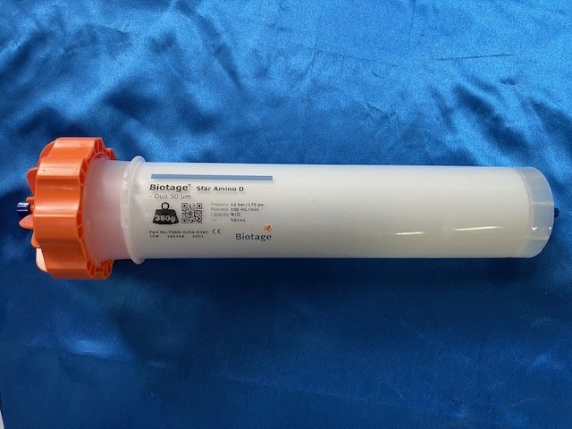 3137-8【Biotage】Flash用プレパックドカラムBiotage Sfar　型番：Amino D Duo50μm
