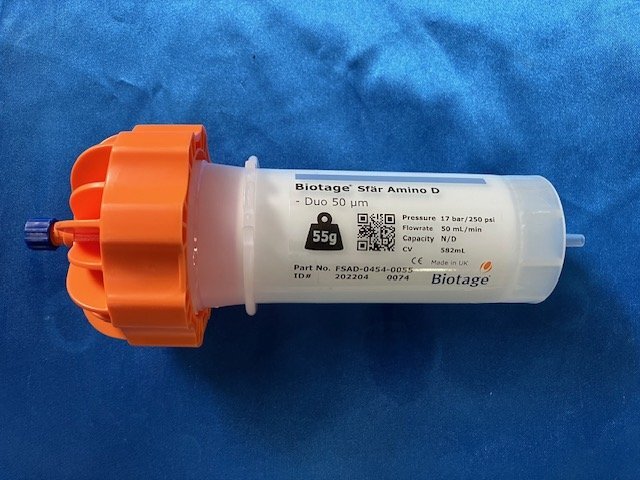 3137-1【Biotage】Flash用プレパックドカラムBiotage Sfar　型番：Amino D Duo50μm　※送料無料