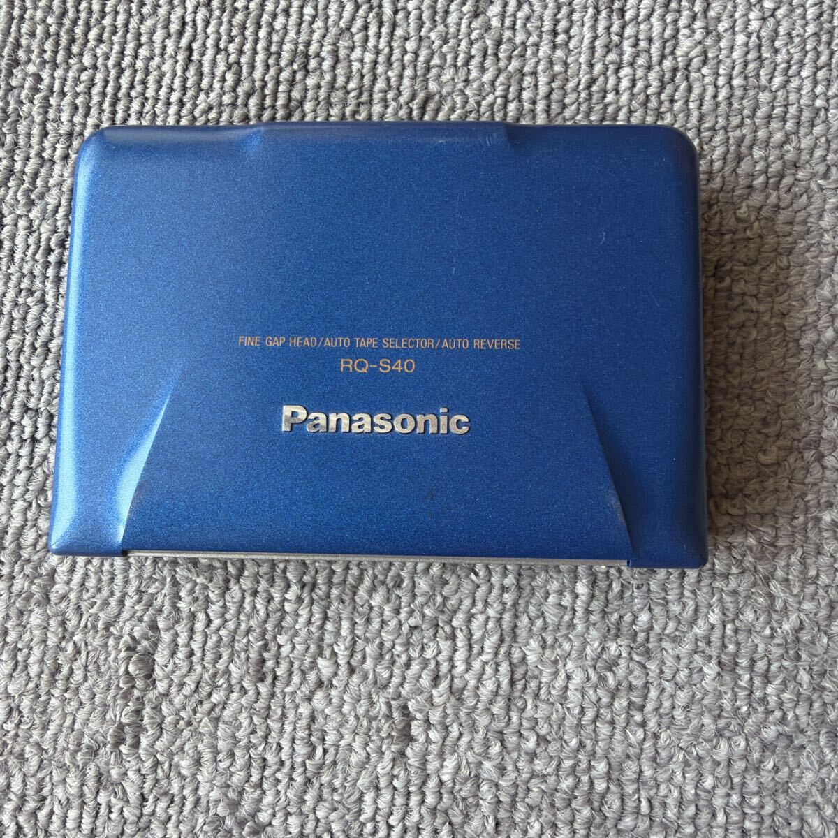 Panasonic ポータブルカセットプレーヤー RQ-S40 ブルー パナソニック カセットプレーヤー