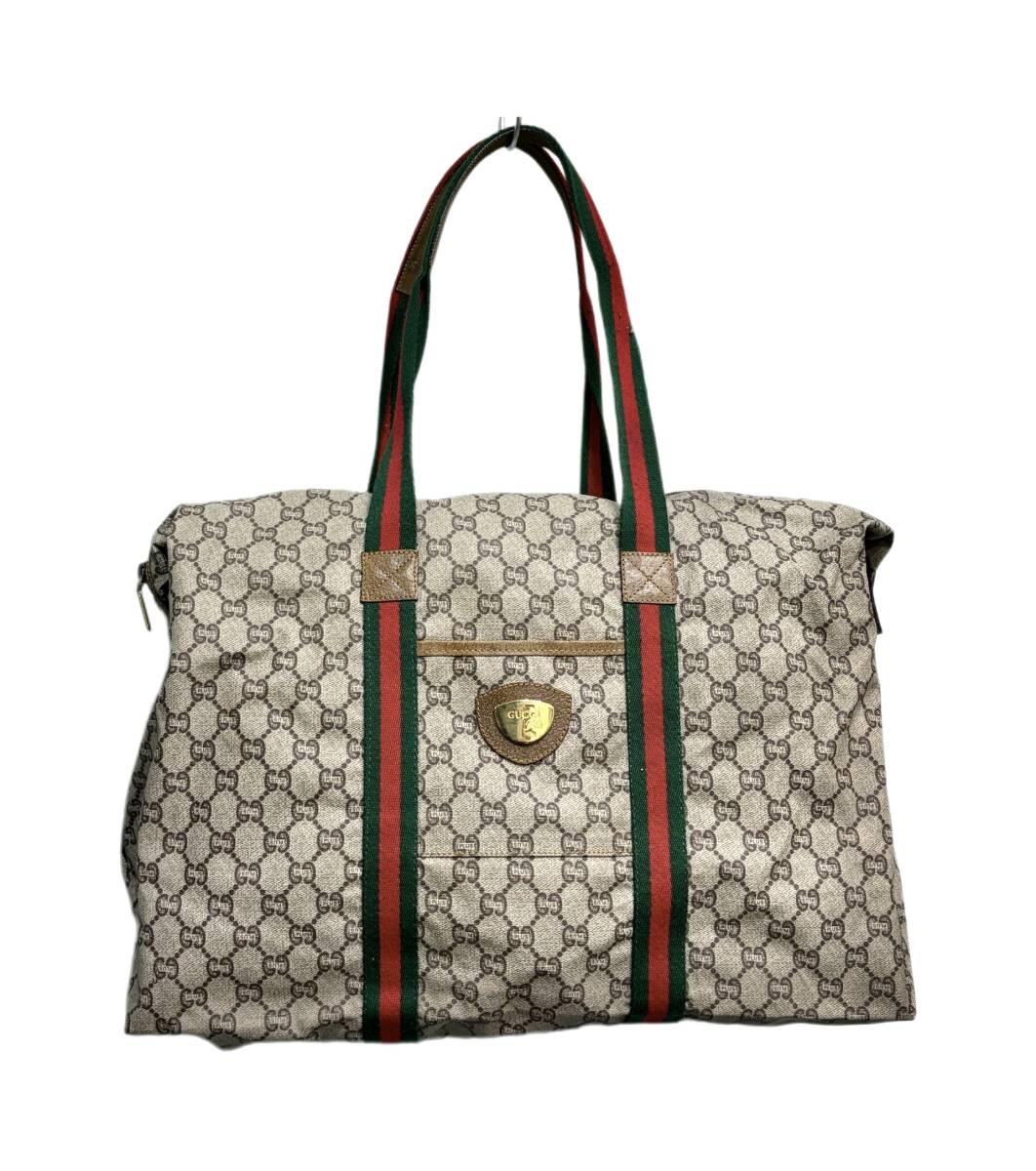 GUCCI PLUS グッチプラス オールドグッチ GG柄 シェリーライン ボストンバッグ