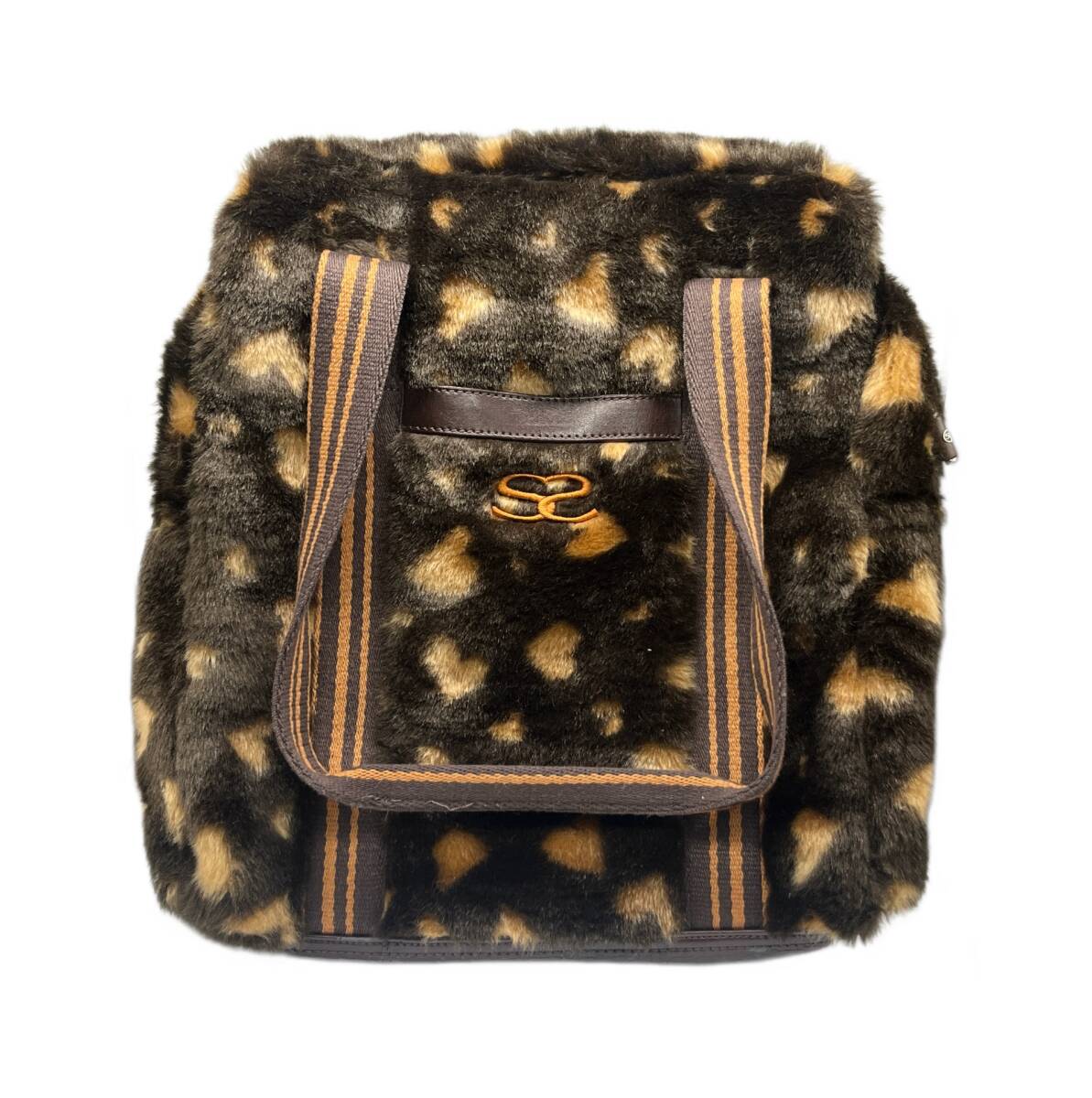 SAVOY サボイ フェイクファー ハンドバッグ