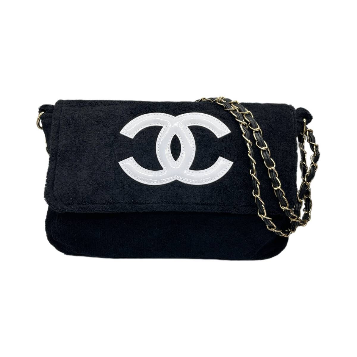 CHANEL PRECISION シャネル ノベルティ ショルダーバッグ ココマーク パイル パイル地 フラップ チェーン