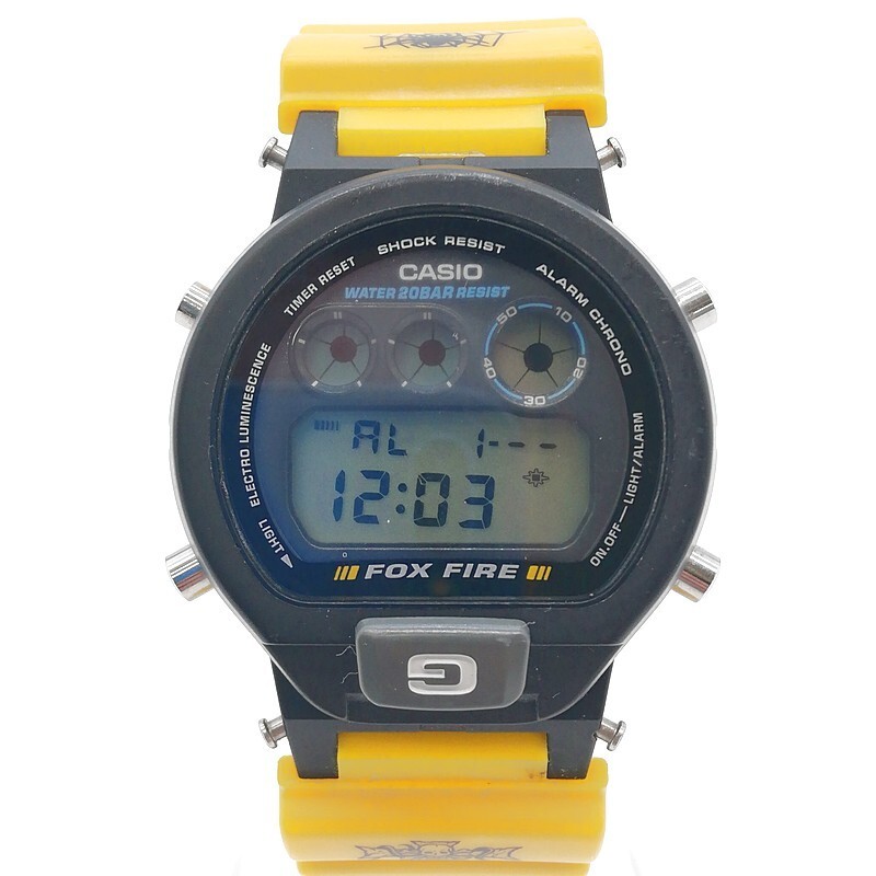 稼動品 CASIO カシオ G-SHOCK DW-6900 電池交換済 ライト点灯OK スラッシャー デジタル イエロー コレクション 58-4