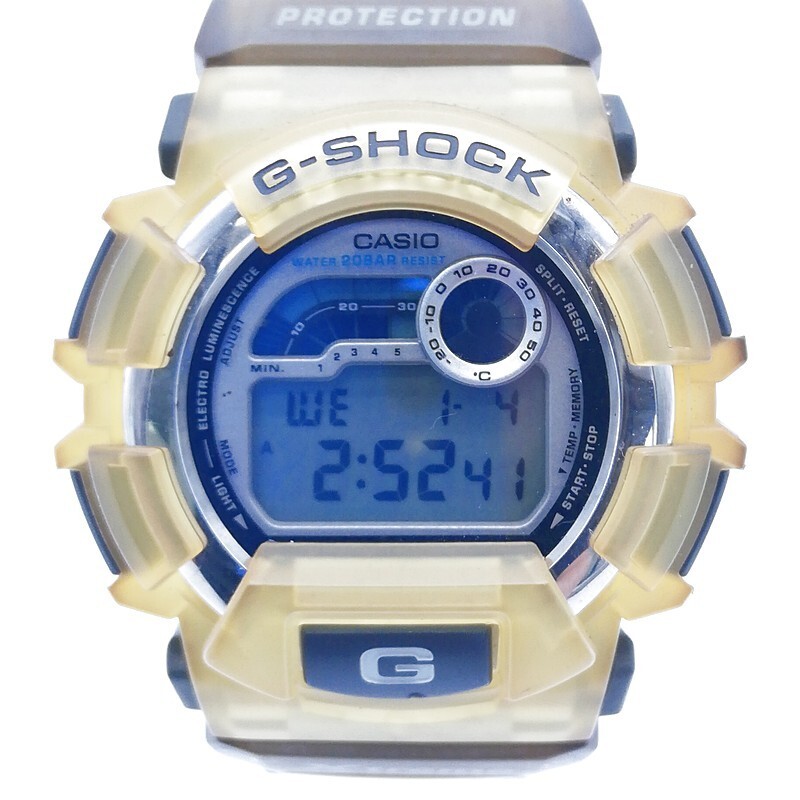 稼動品 CASIO カシオ G-SHOCK DW-9500 電池交換済 QZ デジタル文字盤 ラウンド ステンレス 20BAR ヴインテージ 58-10