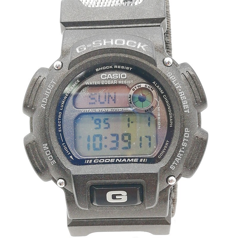 稼動品 CASIO カシオ G-SHOCK DW-8800 電池交換済 象マーク エレファント ブラック デジタル マサイマラ野生動物保護基金 58-15
