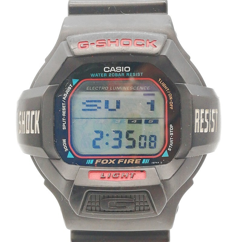 稼動品 CASIO カシオ G-SHOCK DW-8020 電池交換済 コイントス スロットモデル ヴィンテージ Y2K メンズ デジタル腕時計 希少 当時物 58-25