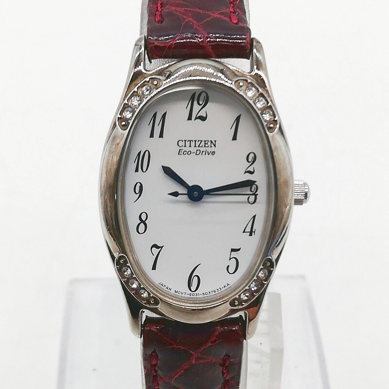 稼動品 CITIZEN シチズン E031-S022495 エコドライブ レディース腕時計 トノ― シルバー ソーラー 58-48