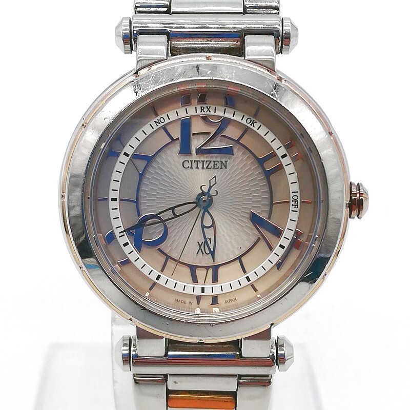 稼動品 CITIZEN シチズン H336-T013023 XC クロスシー エコドライブ 腕時計 アナログ 電波ソーラー 3針 メタルバンド 58-47