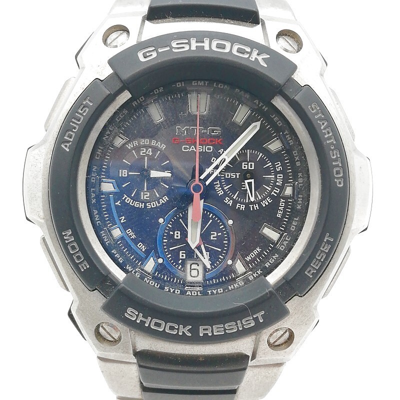 稼動品 CASIO カシオ G-SHOCK MTG-1000G MT-G タフソーラー 電波ソーラー充電クオーツ アナログ文字盤 メンズ腕時計 純正ベルト 58-55