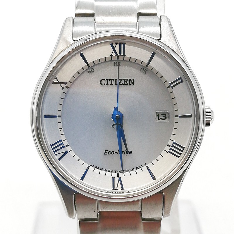 稼動品 CITIZEN シチズン H0F0-S114152 コレクション エコ・ドライブ シルバー文字盤 ソーラー レディース腕時計 純正ベルト デイト 58-69