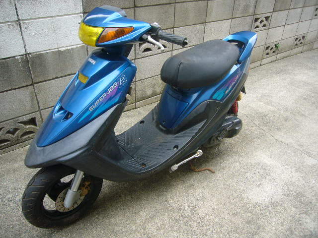 引き取り限定　JOG ZR 2スト エンジン始動 赤ファン 　書有　おまけでエンジン１基3KJ