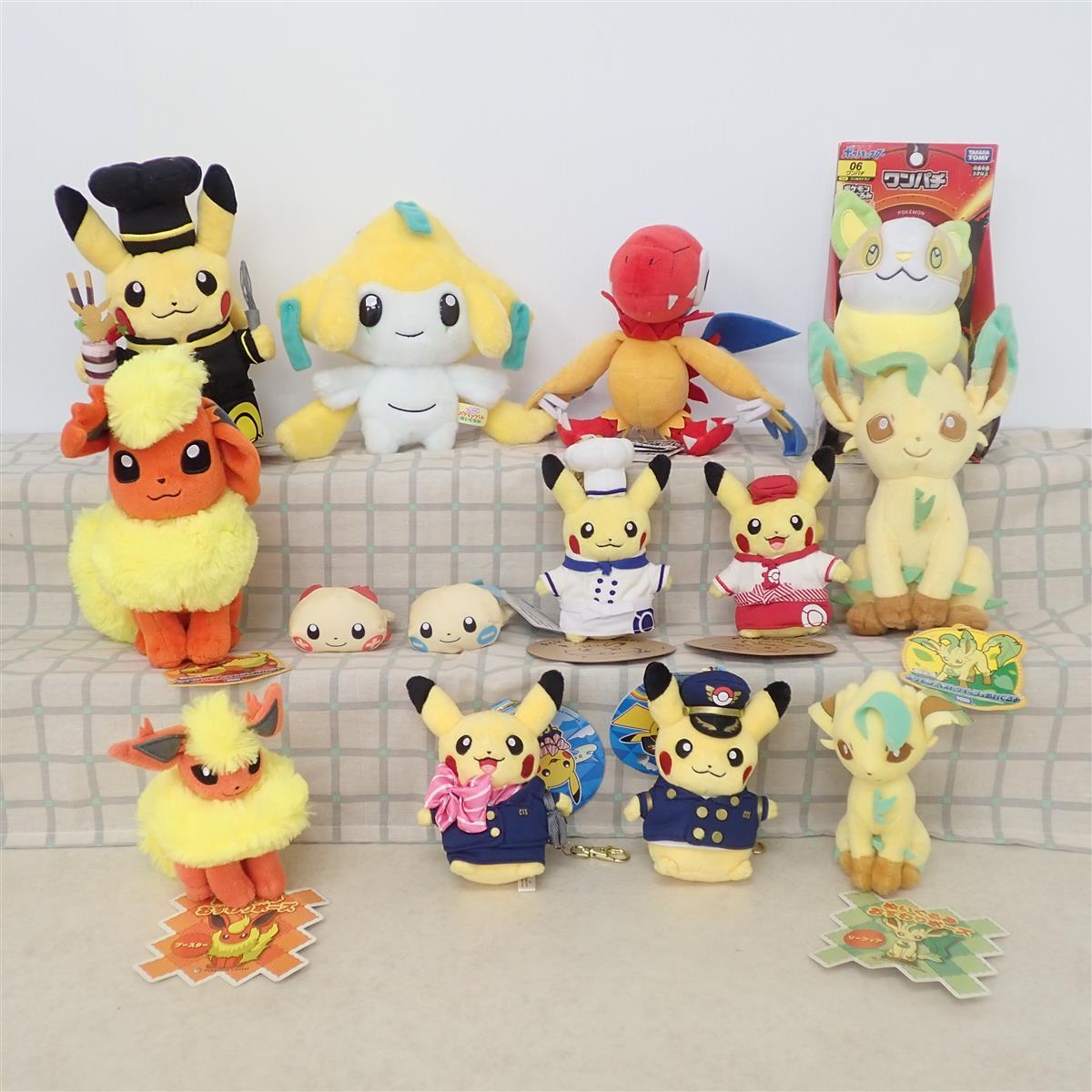 タカラトミー ポケモン ぬいぐるみ 14体セット 紙タグ付 ピカチュウ/ブースター/ジラーチ 等 ポケットモンスター TAKARA TOMY T-ARTS【IN