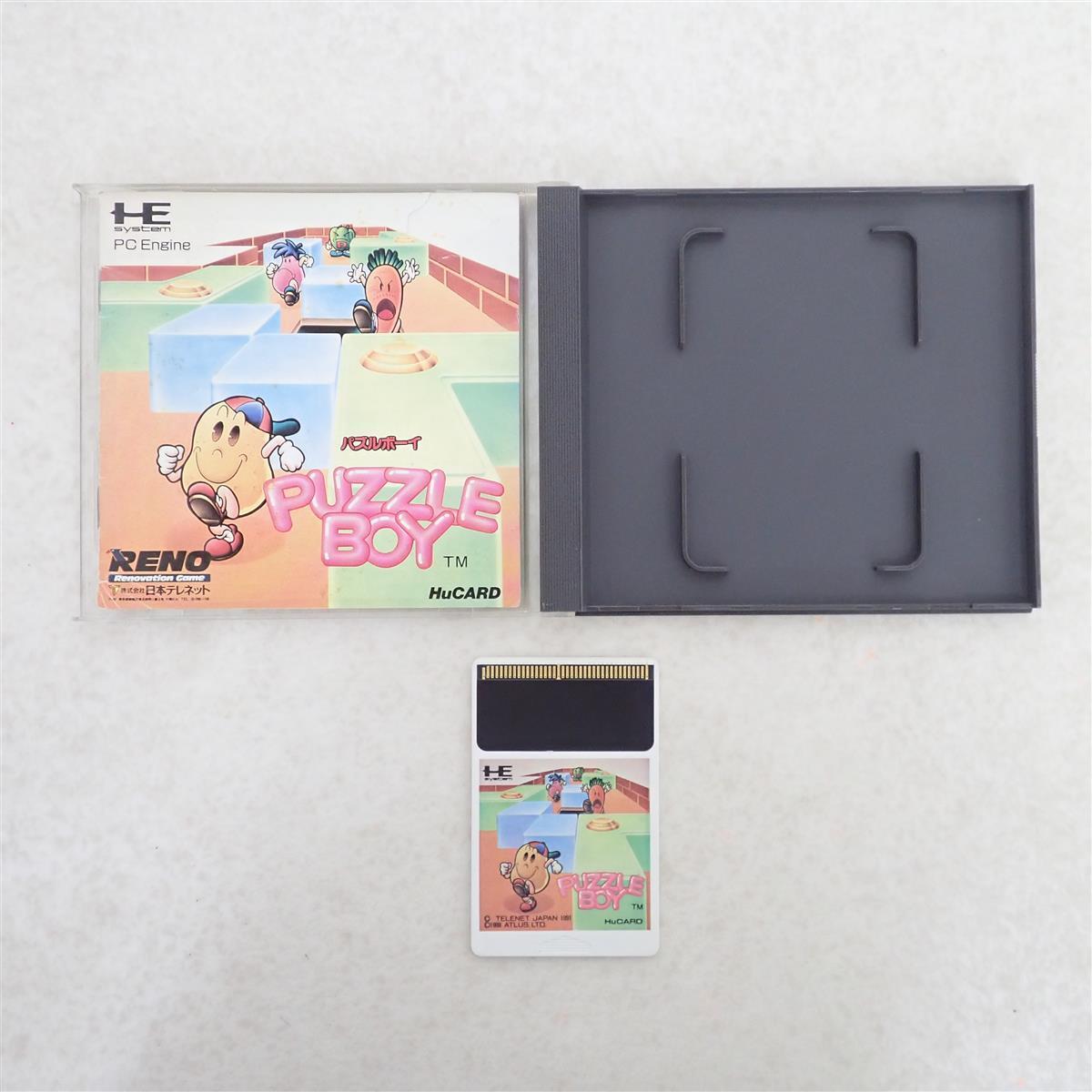 PCE PCエンジン Huカード パズルボーイ PUZZLE BOY RENO 日本テレネット 箱説付【PP