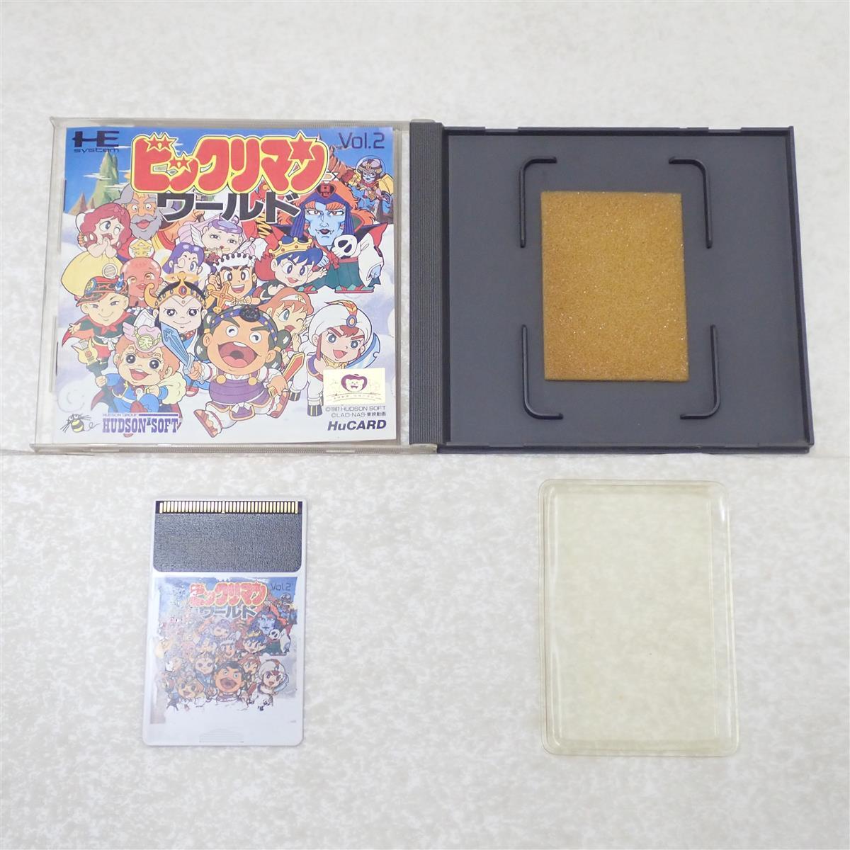 PCE PCエンジン Huカード ビックリマンワールド HUDSON SOFT ハドソンソフト箱説付【PP
