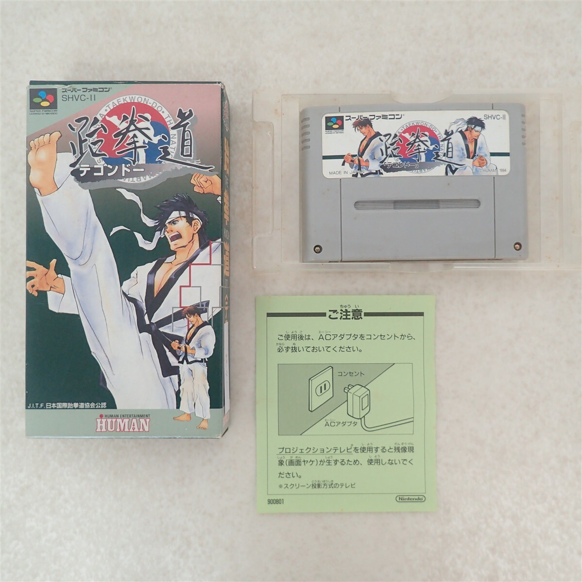 SFC スーファミ TAE KWON-DO テコンドー Human ヒューマン 箱付【IO