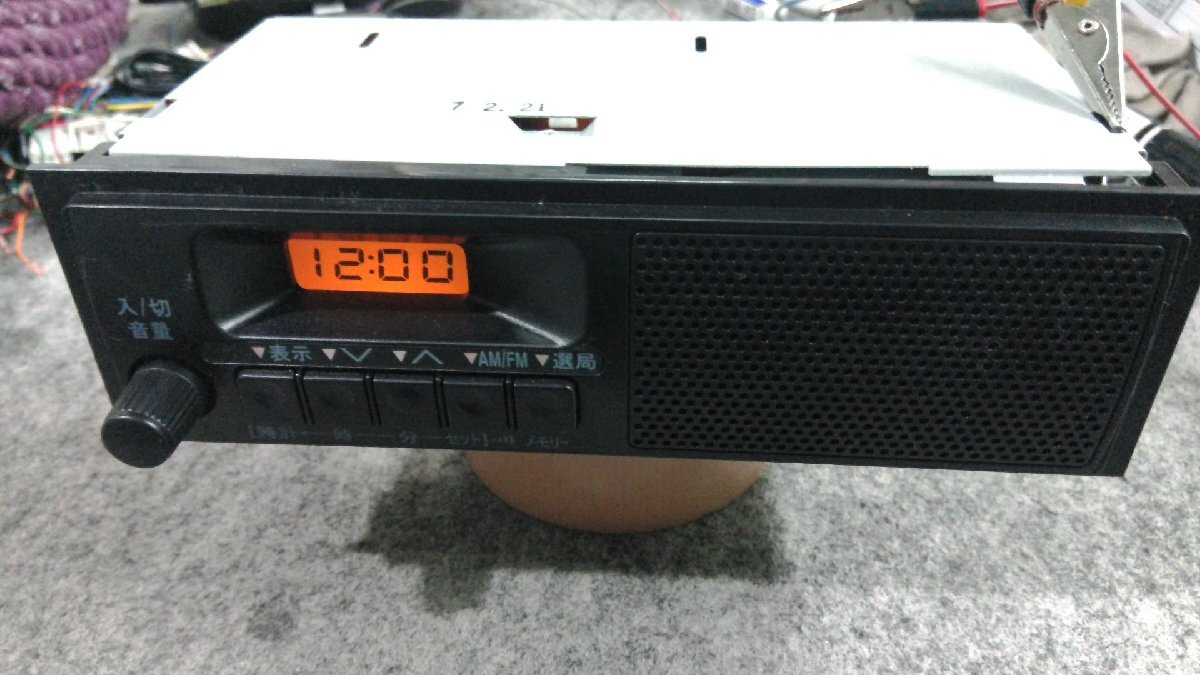 ☆ スズキ　純正　1DIN　AM / FM ラジオ　39101-82M11　スピーカー内蔵　⑥ ☆